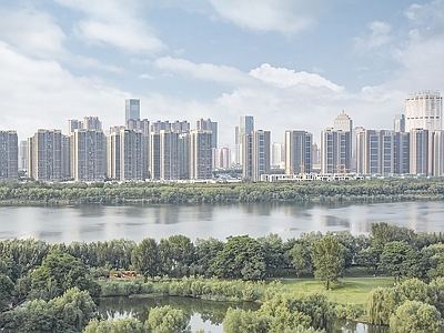 现代城市背景