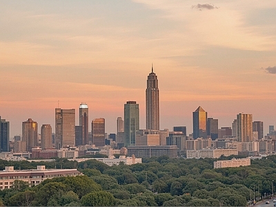 现代城市背景