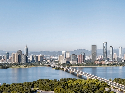 现代城市背景