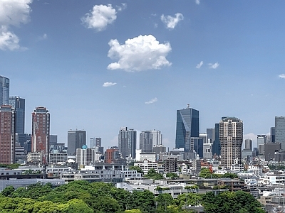 现代城市背景