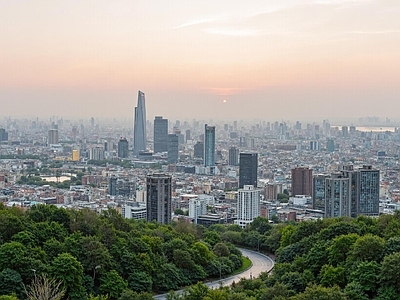 现代城市背景