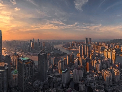 现代城市背景