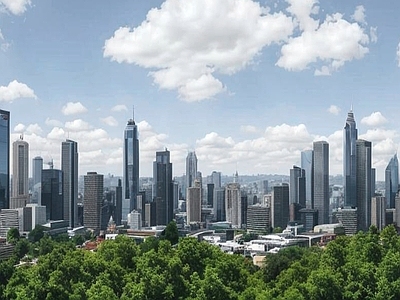 现代城市背景