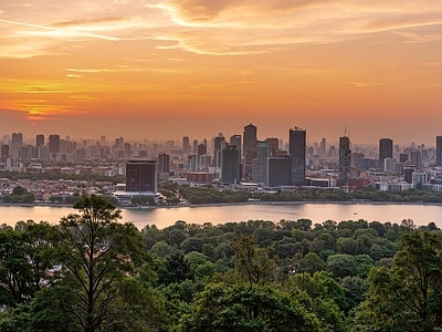 现代城市背景