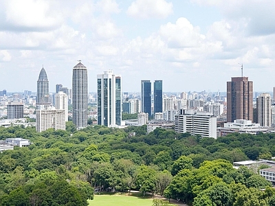 现代城市背景
