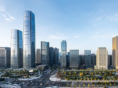 现代城市背景