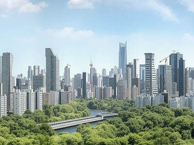 现代城市背景