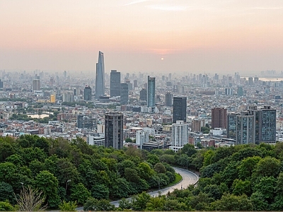 现代城市背景