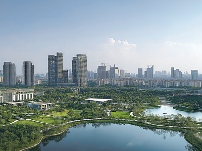 现代城市背景