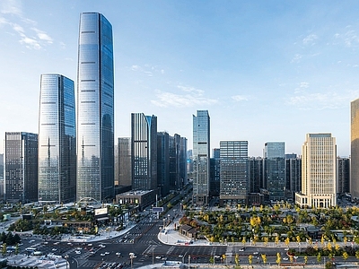 现代城市背景