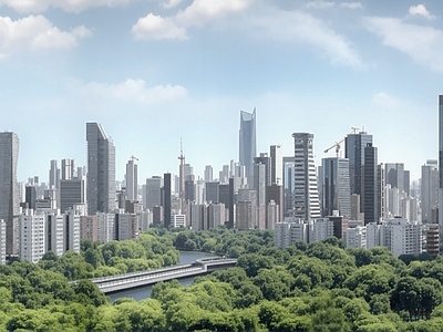 现代城市背景