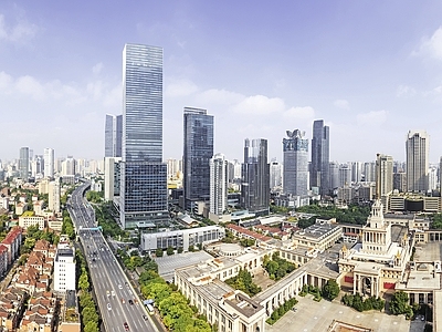 现代城市背景
