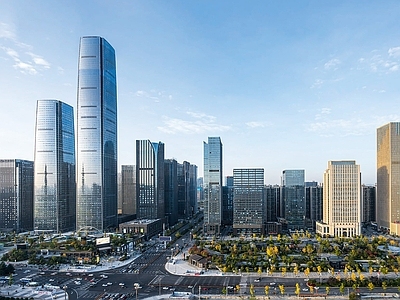 现代城市背景
