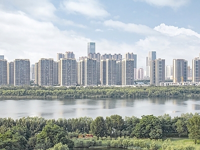 现代城市背景