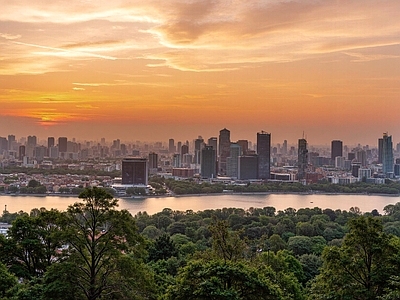 现代城市背景