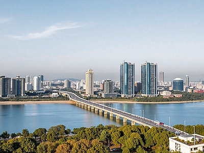 现代城市背景