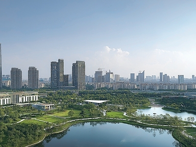 现代城市背景