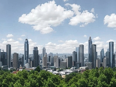 现代城市背景