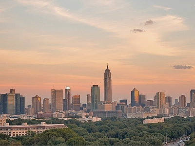 现代城市背景