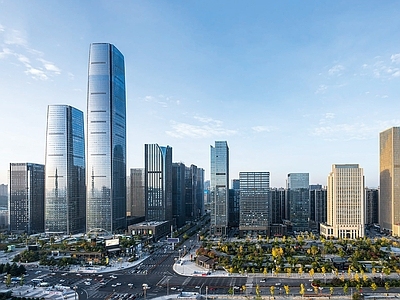 现代城市背景