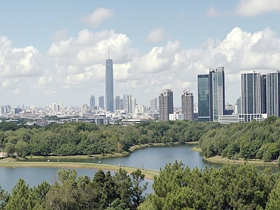 现代城市背景
