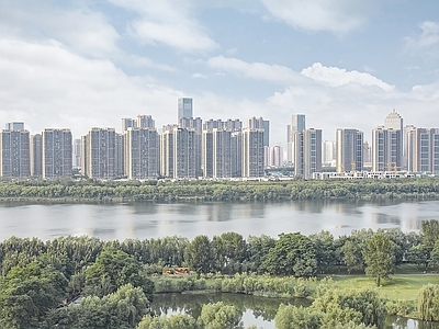 现代城市背景