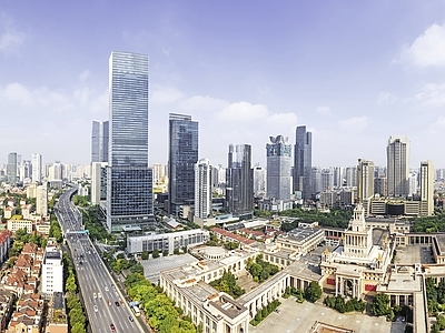 现代城市背景