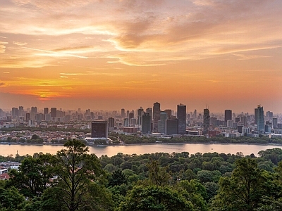 现代城市背景