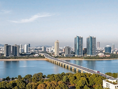 现代城市背景