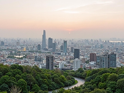现代城市背景