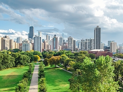 现代城市背景