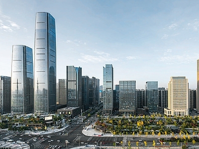 现代城市背景