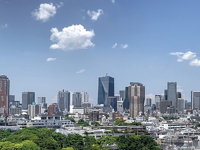 现代城市背景