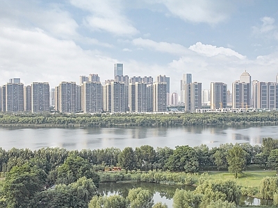 现代城市背景