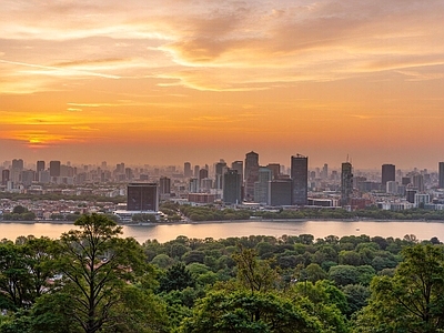 现代城市背景