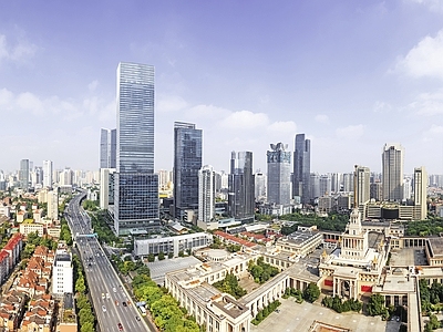 现代城市背景