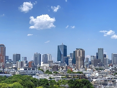 现代城市背景