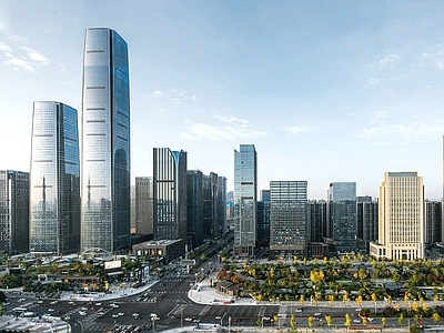 现代城市背景