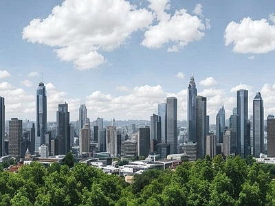 现代城市背景