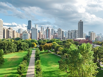 现代城市背景
