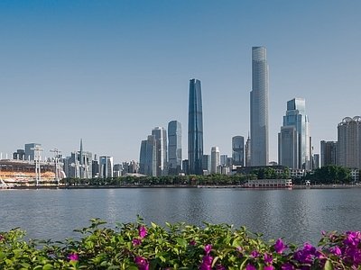 现代城市背景