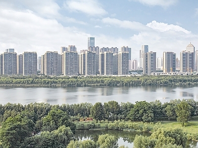 现代城市背景