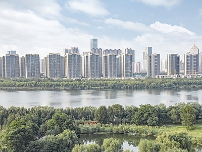 现代城市背景