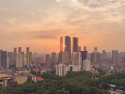 现代城市背景