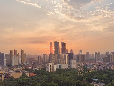 现代城市背景