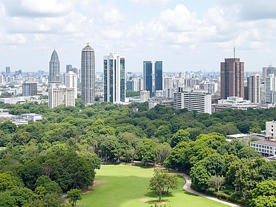 现代城市背景