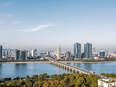现代城市背景