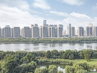 现代城市背景