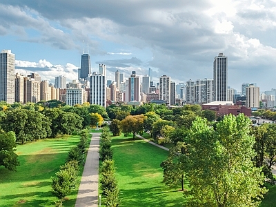 现代城市背景