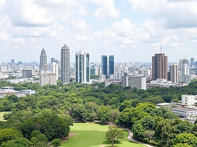 现代城市背景